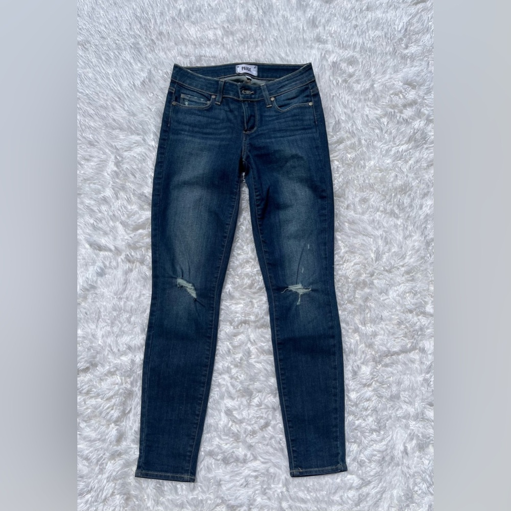 PAIGE VERDUGO ANKLE BLUE JEANS. SIZE 26